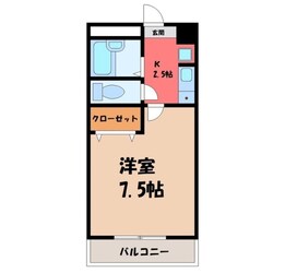 ローズタウン弐番館の物件間取画像